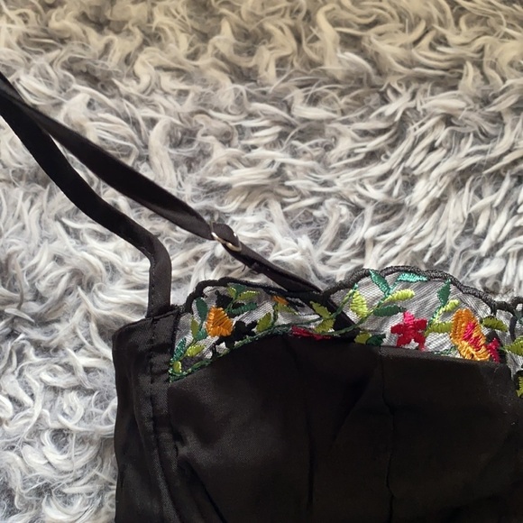 NWOT Princess Polly Black Floreto Mini Dress - Picture 11 of 15